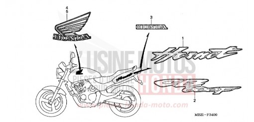 MARQUE (CB600F2) CB600F2 de 2002